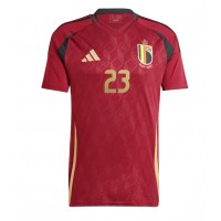 Maglia Calcio Belgio Arthur Vermeeren #23 Prima Divisa Europei 2024 Manica Corta